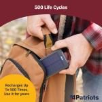 4Patriots Solar Power Bank with USB-C Fast Charge