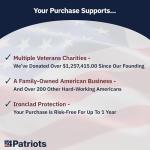 4Patriots Solar Power Bank with USB-C Fast Charge