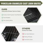 Dual Fuel Tabletop Grill, Compact BBQ Combo