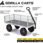 Gorilla Carts 7 Cu Ft Heavy-Duty Utility Cart