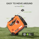 Portable Dual Fuel Inverter Generator 4300W with Wheels