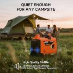 Portable Dual Fuel Inverter Generator 4300W with Wheels