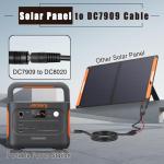 Solar Panel Adapter for Jackery & Bluetti Generators
