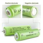 JINTION 8-Pack Solar Rechargeable AA Batteries 400 mAh