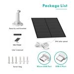 5W Solar Panel for Outdoor Security Cameras