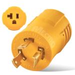 30 Amp RV Generator Adapter - L5-30P to 15/20R