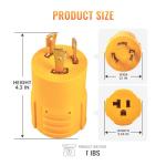 30 Amp RV Generator Adapter - L5-30P to 15/20R