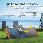 120W Portable Solar Panel Charger for Outdoors