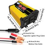YUHOME 4000W High Frequency Power Inverter with USB