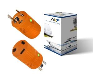 30 Amp RV Generator Adapter with LED Indicator