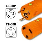 30 Amp RV Generator Adapter with LED Indicator