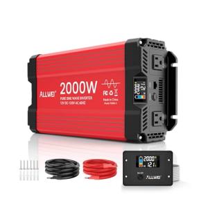 ALLWEI 2000W Pure Sine Wave Inverter with Remote
