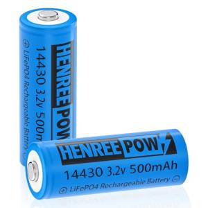Henreepow 3.2V LiFePo4 Rechargeable Solar Batteries