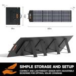 200W Portable Folding Solar Panel Charger for Generators