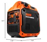 WEN Super Quiet 3600-Watt Portable Inverter Generator