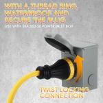 Telleglow 3FT 30A Generator Adapter Cord SS2-50R
