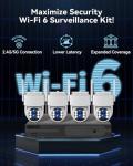 Dual Lens WiFi6 Outdoor Security Camera System