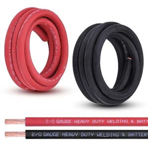 Shirbly 2/0 Gauge 20FT Battery Cable Set