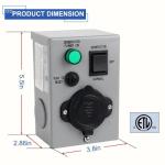 OPL5 15A Manual Generator Transfer Switch, Weatherproof