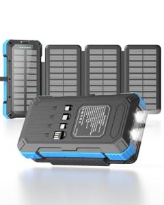 Kepswin 49800mAh Solar Power Bank with Cables