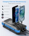 Kepswin 49800mAh Solar Power Bank with Cables