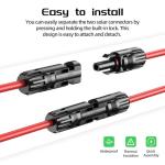 12AWG 20FT Solar Panel Cable Connector Kit