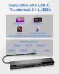 USB C Docking Station for Dual 4K Monitors