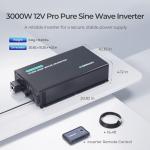 Renogy 3000W Pure Sine Wave Inverter with Bluetooth