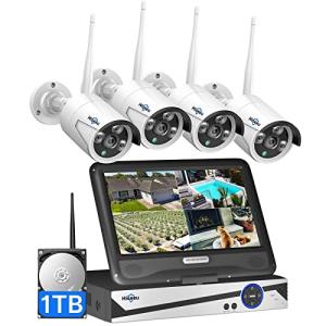 Hiseeu 16CH Wireless Security Camera System with 4K Monitor