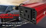 150W Car Inverter with Dual USB Charger