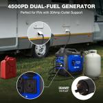 BILT HARD 4500W Dual Fuel Generator with CO Sensor