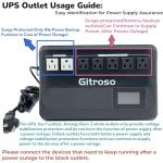 Gitoso 1000VA Offline Battery Backup Power Supply