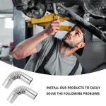 2PCS Stainless Steel Diesel Heater Exhaust Pipes