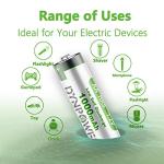Dynpower 1000mAh NiMH Rechargeable AA Batteries, 12-Pack