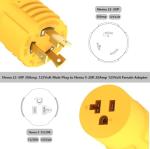 30 Amp to 20 Amp RV Generator Adapter Plug