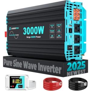 3000W Pure Sine Wave Inverter for RVs and Homes