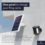 Wasserstein Solar Panel for Ring Cameras - White