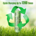 CICMOD Rechargeable AA Ni-MH 600mAh Batteries - 4 Pack