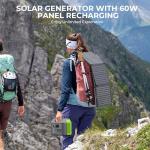 300W Portable Solar Generator with Foldable 60W Panel