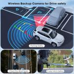 Wireless Magnetic Backup Camera with 10.1" Monitor