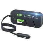 EcoBright 200W Car Power Inverter with USB Charging