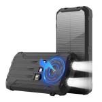 20,000mAh Solar Power Bank with Built-in Cables