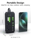 EcoBright 200W Car Power Inverter with USB Charging
