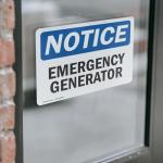 Emergency Generator OSHA Notice Sign - 2 Pack