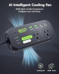 EcoBright 200W Car Power Inverter with USB Charging