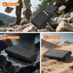 20,000mAh Solar Power Bank with Built-in Cables