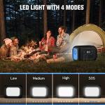 600W Portable Power Station with LED Light