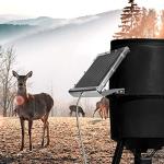 POWOXI 12V Solar Panel Charger for Deer Feeders