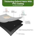 Waterproof Generator Covers for Outside, Heavy Duty Thicken 900D Polyester Fabric Portable Generator Covers Universal Fits for Most Generators 3000-5000 Watt, Black (26"L x 20"W x 20"H)