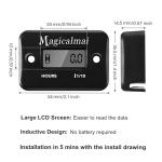 Magicalmai Inductive Hour Meter for Gas Engines